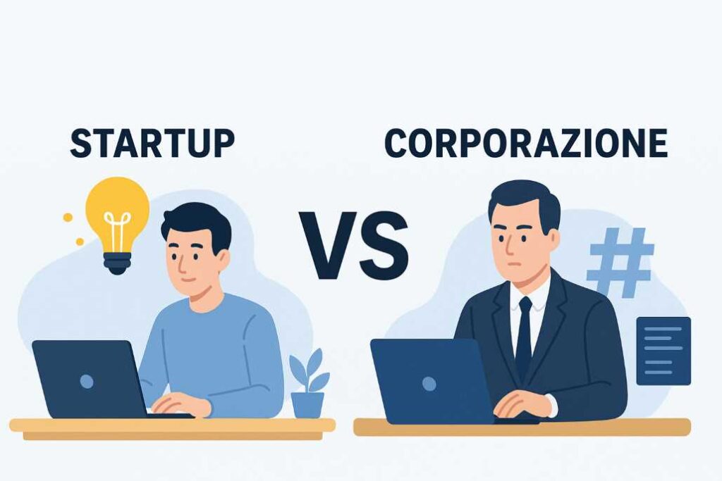 Startup vs. Corporazione: Differenze chiave nella carriera IT